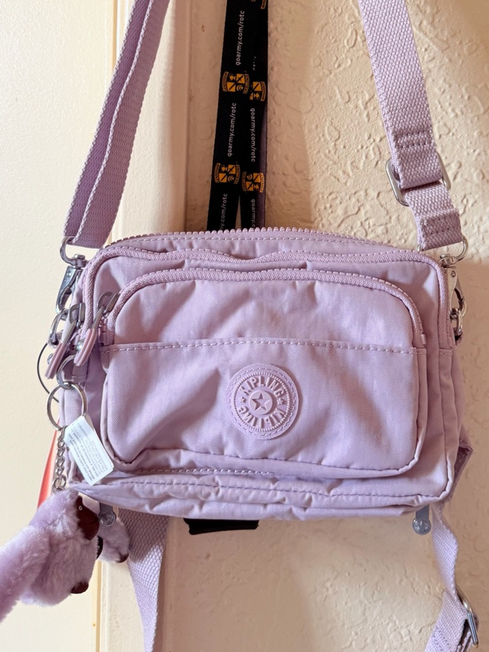 Kipling Lilac convertible crossbody and fanny pack